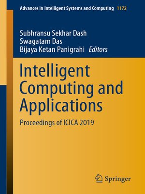 cover image of Intelligent Computing and Applications